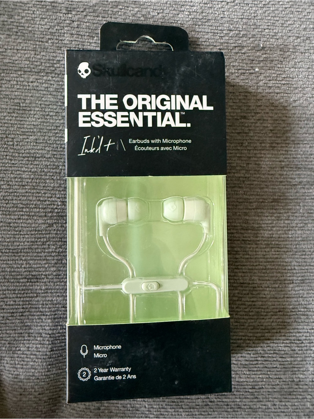 Skullcandy Ink'd+ Wired In-Ear Headphones — Sage Green new inbox microphone